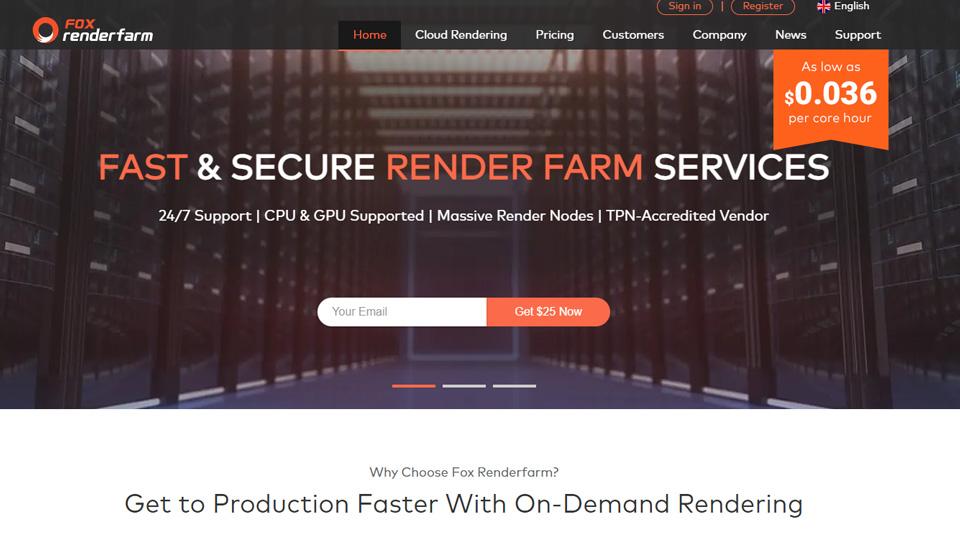 6 render farm tốt nhất cho Redshift - Fox Render