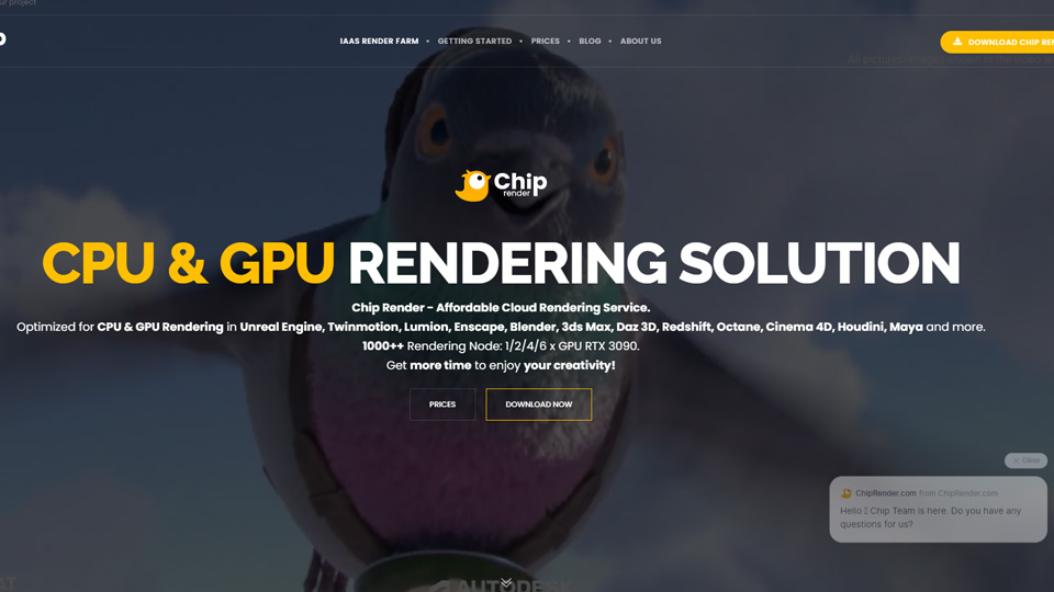 GPU render farm tốt nhất cho 3ds Max - Chip Render