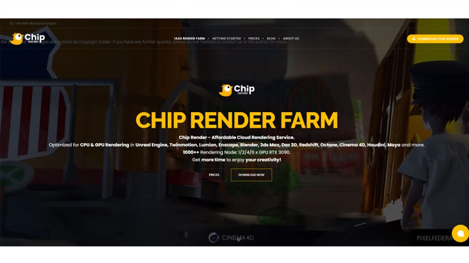 GPU render farm tốt nhất cho Redshift - Chip Render