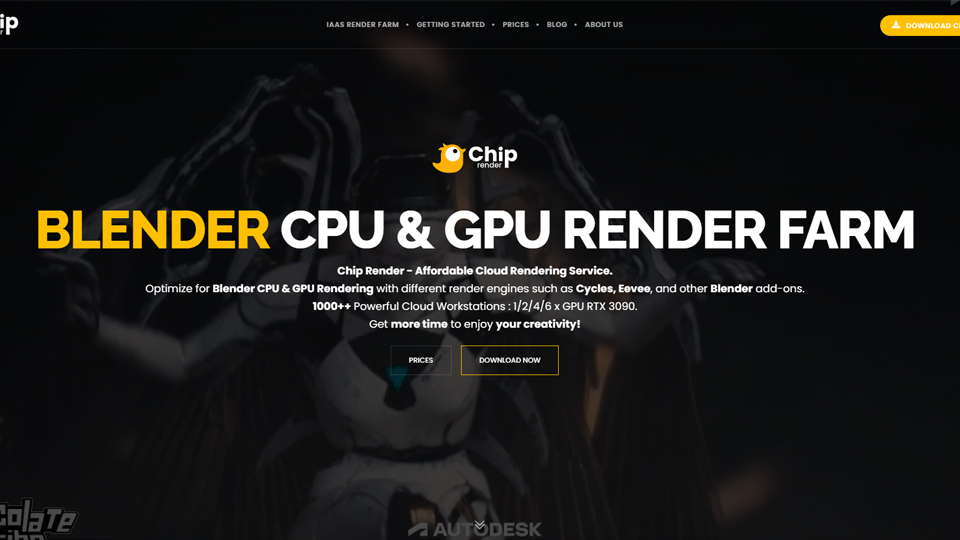 GPU Render Farm tốt nhất cho Blender - Chip Render Farm