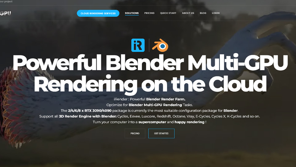 GPU Render Farm tốt nhất cho Blender - iRender